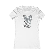 Cargar imagen en el visor de la galería, Bluhumun I Love Climate Justice Women's Fitted Short Sleeve T-Shirt Black
