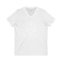 Load image into Gallery viewer, Bluhumun Fight Climate Injustice Unisex V-Neck Short Sleeve T-Shirt