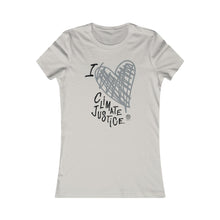 Cargar imagen en el visor de la galería, Copy of Bluhumun I Love Climate Justice Women's Fitted Short Sleeve T-Shirt