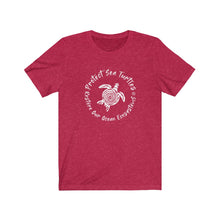 Cargar imagen en el visor de la galería, Bluhumun Protect Sea Turtles Unisex Short Sleeve T-Shirt