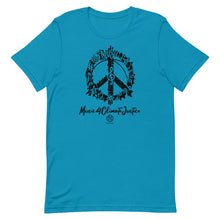 Cargar imagen en el visor de la galería, Bluhumun Music 4 Climate Justice Unisex Crew Neck Short Sleeve T-Shirt Black
