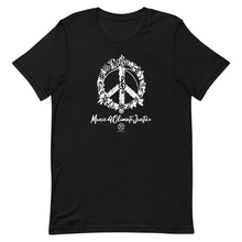 Cargar imagen en el visor de la galería, Bluhumun Music 4 Climate Justice Unisex Crew Neck Short Sleeve T-Shirt Rev