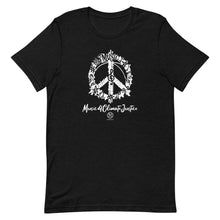 Cargar imagen en el visor de la galería, Bluhumun Music 4 Climate Justice Unisex Crew Neck Short Sleeve T-Shirt Rev