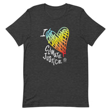 Cargar imagen en el visor de la galería, Bluhumun I Love Climate Justice Unisex Short Sleeve T-Shirt 4C