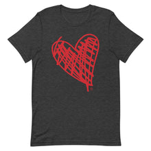 Load image into Gallery viewer, Bluhumun Big Heart Unisex Crew Neck Short Sleeve T-Shirt