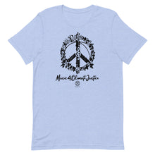 Cargar imagen en el visor de la galería, Bluhumun Music 4 Climate Justice Unisex Crew Neck Short Sleeve T-Shirt Black
