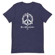 Cargar imagen en el visor de la galería, Bluhumun Music 4 Climate Justice Unisex Crew Neck Short Sleeve T-Shirt Rev