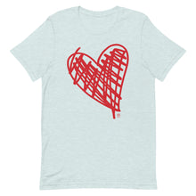 Load image into Gallery viewer, Bluhumun Big Heart Unisex Crew Neck Short Sleeve T-Shirt