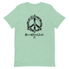 Cargar imagen en el visor de la galería, Bluhumun Music 4 Climate Justice Unisex Crew Neck Short Sleeve T-Shirt Black