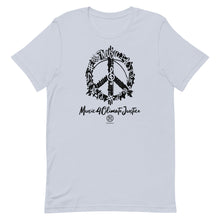Cargar imagen en el visor de la galería, Bluhumun Music 4 Climate Justice Unisex Crew Neck Short Sleeve T-Shirt Black