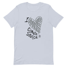 Cargar imagen en el visor de la galería, Bluhumun I Love Climate Justice Unisex Short Sleeve T-Shirt