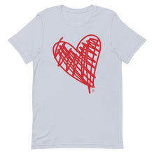 Load image into Gallery viewer, Bluhumun Big Heart Unisex Crew Neck Short Sleeve T-Shirt