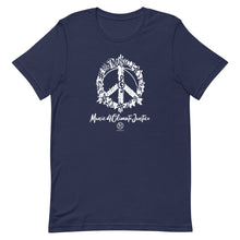 Cargar imagen en el visor de la galería, Bluhumun Music 4 Climate Justice Unisex Crew Neck Short Sleeve T-Shirt Rev