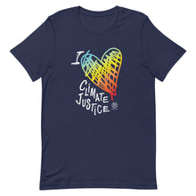 Cargar imagen en el visor de la galería, Bluhumun I Love Climate Justice Unisex Short Sleeve T-Shirt 4C