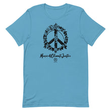 Cargar imagen en el visor de la galería, Bluhumun Music 4 Climate Justice Unisex Crew Neck Short Sleeve T-Shirt Black