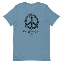 Cargar imagen en el visor de la galería, Bluhumun Music 4 Climate Justice Unisex Crew Neck Short Sleeve T-Shirt Black