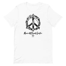 Cargar imagen en el visor de la galería, Bluhumun Music 4 Climate Justice Unisex Crew Neck Short Sleeve T-Shirt Black