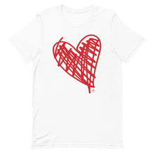 Load image into Gallery viewer, Bluhumun Big Heart Unisex Crew Neck Short Sleeve T-Shirt