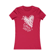 Cargar imagen en el visor de la galería, Bluhumun I Love Climate Justice Women&#39;s Fitted Short Sleeve T-Shirt
