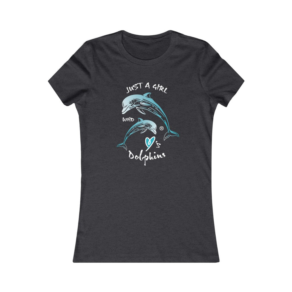 ★WAIKEI★ Puppy Dolphin Illustration Short Sleeve T-shirt N Dolphin Shirt | Dolphin Lover Shirt | Dolphin Gift | Dolphin