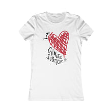 Cargar imagen en el visor de la galería, Bluhumun I Love Climate Justice Women&#39;s Fitted Short Sleeve T-Shirt
