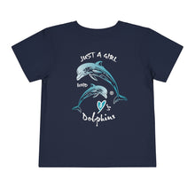 Load image into Gallery viewer, Bluhumun Dolphin Love Toddler&#39;s Unisex Short Sleeve T-Shirt
