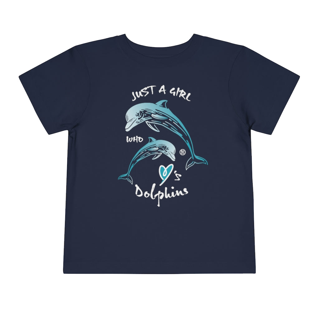 Bluhumun Dolphin Love Toddler's Unisex Short Sleeve T-Shirt