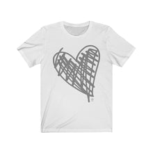 Load image into Gallery viewer, Bluhumun Big Heart Unisex Crew Neck Short Sleeve T-Shirt
