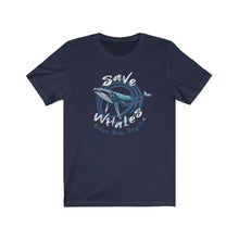 Cargar imagen en el visor de la galería, Bluhumun Save The Whales Unisex Short Sleeve T-Shirt
