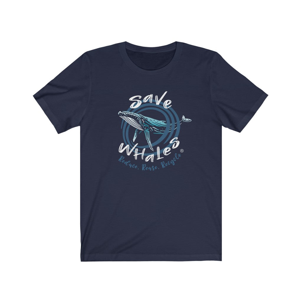 Bluhumun Save The Whales Unisex Short Sleeve T-Shirt
