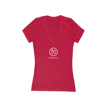 Load image into Gallery viewer, Women&#39;s Deep V-Neck Short Sleeve T-Shirt
