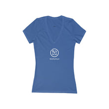 Load image into Gallery viewer, Women&#39;s Deep V-Neck Short Sleeve T-Shirt
