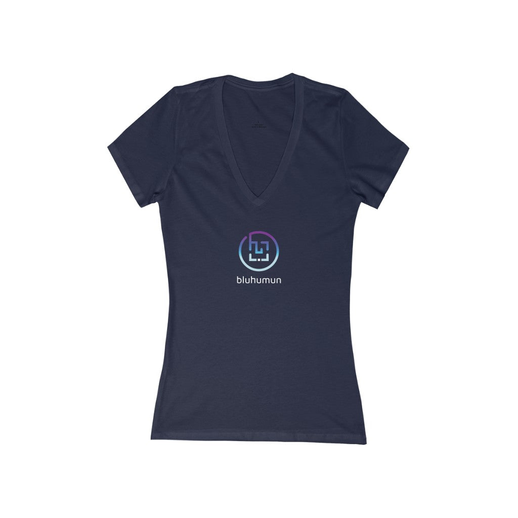 Women's Deep V-Neck Short Sleeve T-Shirt