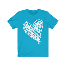 Load image into Gallery viewer, Bluhumun Big Heart Unisex Crew Neck Short Sleeve T-Shirt
