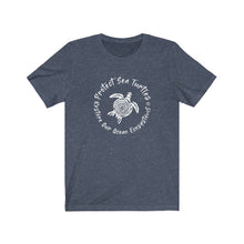 Load image into Gallery viewer, Bluhumun Protect Sea Turtles Unisex Short Sleeve T-Shirt
