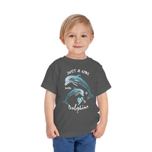 Load image into Gallery viewer, Bluhumun Dolphin Love Toddler&#39;s Unisex Short Sleeve T-Shirt

