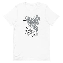 Cargar imagen en el visor de la galería, Bluhumun I Love Climate Justice Unisex Short Sleeve T-Shirt
